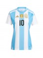 Argentinien Lionel Messi #10 Heimtrikot für Frauen Copa America 2024 Kurzarm